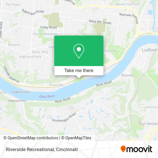 Riverside Recreational map