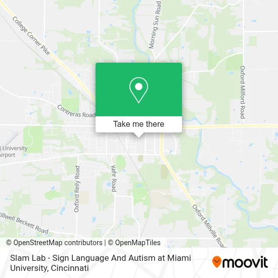 Slam Lab - Sign Language And Autism at Miami University map
