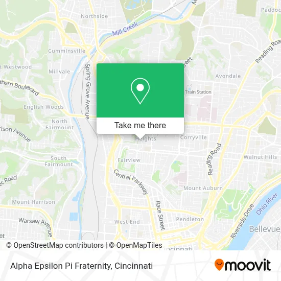 Alpha Epsilon Pi Fraternity map
