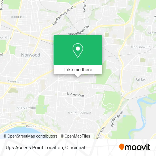 Ups Access Point Location map