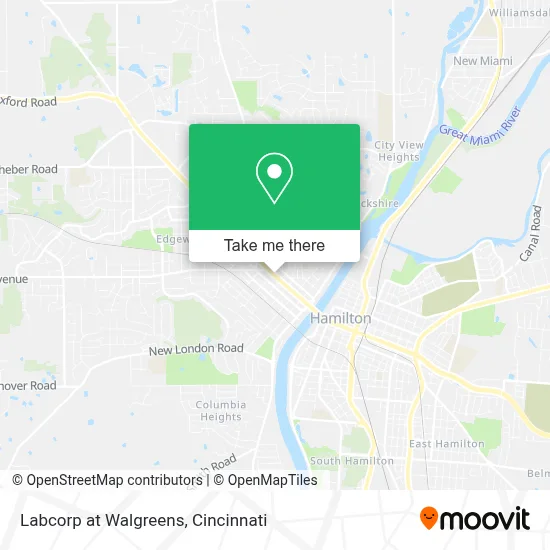 Labcorp at Walgreens map