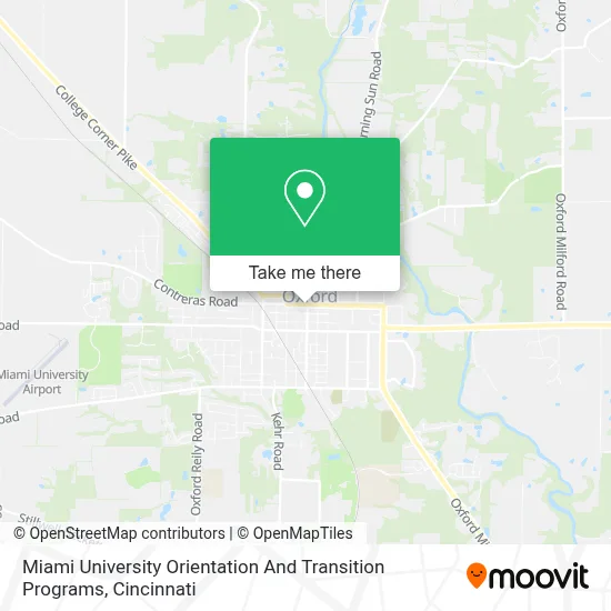 Miami University Orientation And Transition Programs map