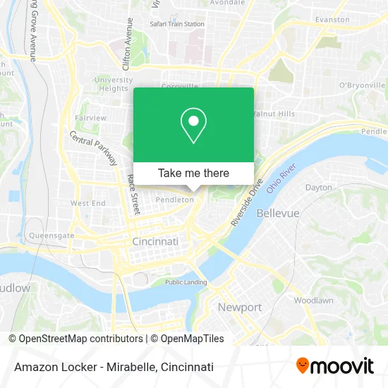 Amazon Locker - Mirabelle map