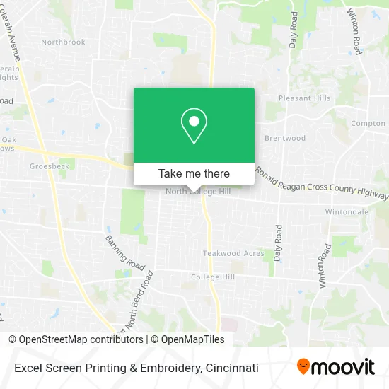 Excel Screen Printing & Embroidery map