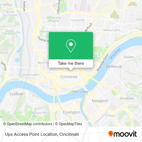 Ups Access Point Location map
