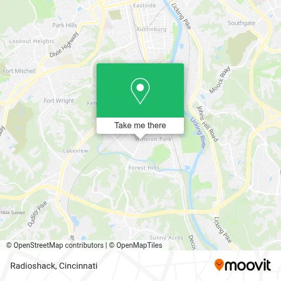 Radioshack map