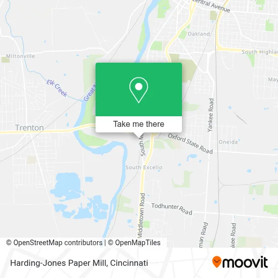 Harding-Jones Paper Mill map