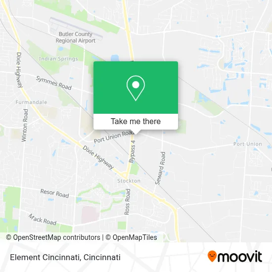 Element Cincinnati map
