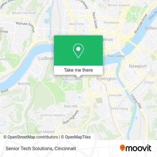 Senior Tech Solutions map