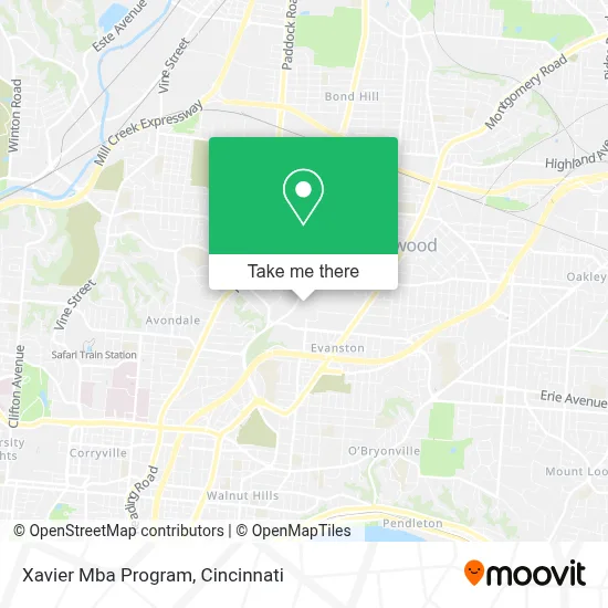 Xavier Mba Program map