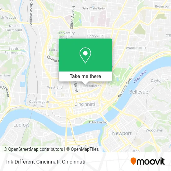Ink Different Cincinnati map