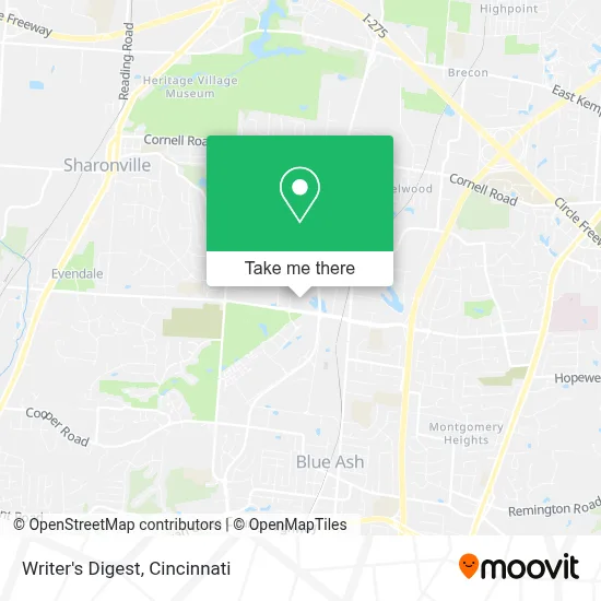Writer's Digest map