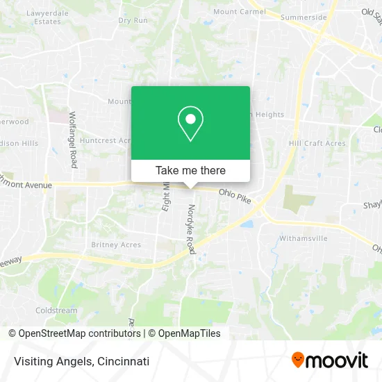 Visiting Angels map