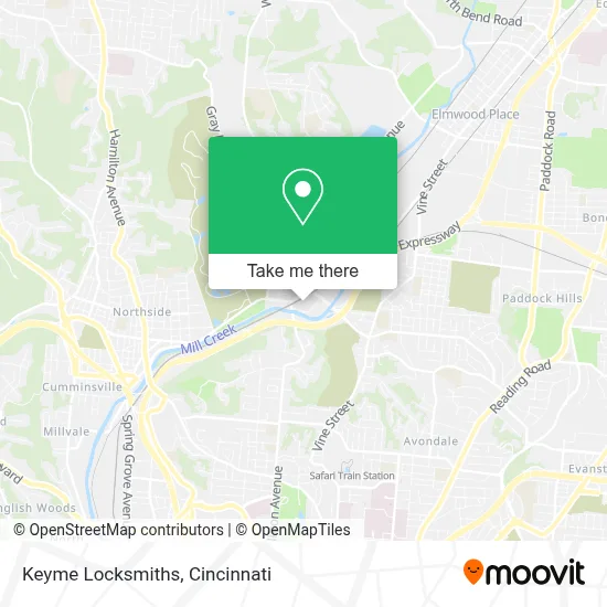 Keyme Locksmiths map