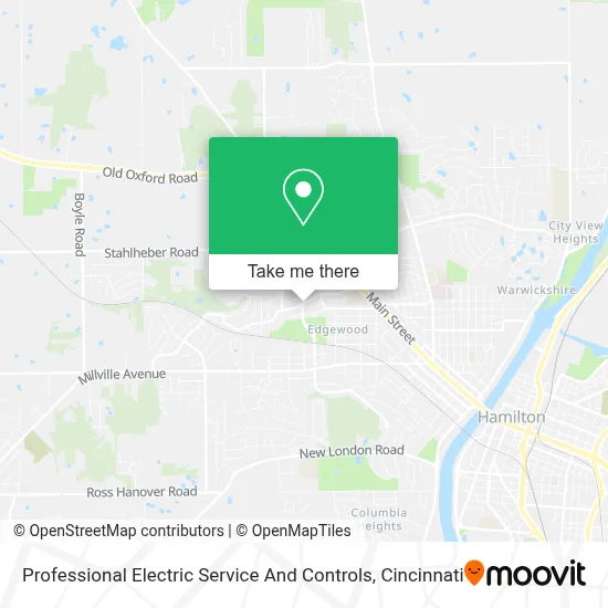 Professional Electric Service And Controls map