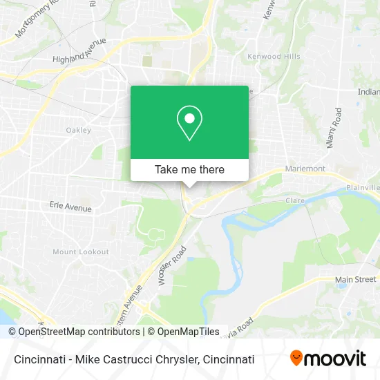 Cincinnati - Mike Castrucci Chrysler map