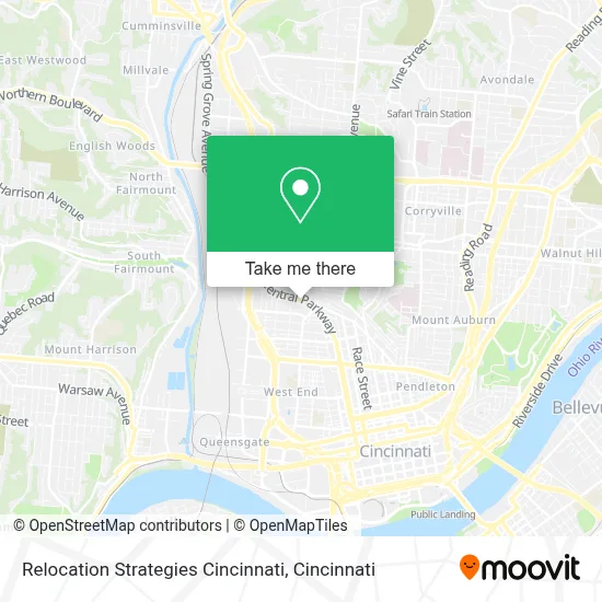 Relocation Strategies Cincinnati map