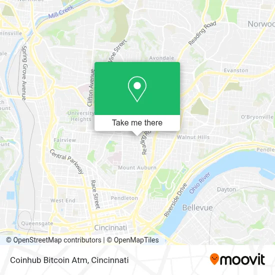 Coinhub Bitcoin Atm map