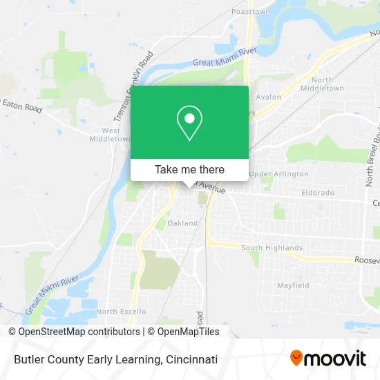 Butler County Early Learning map