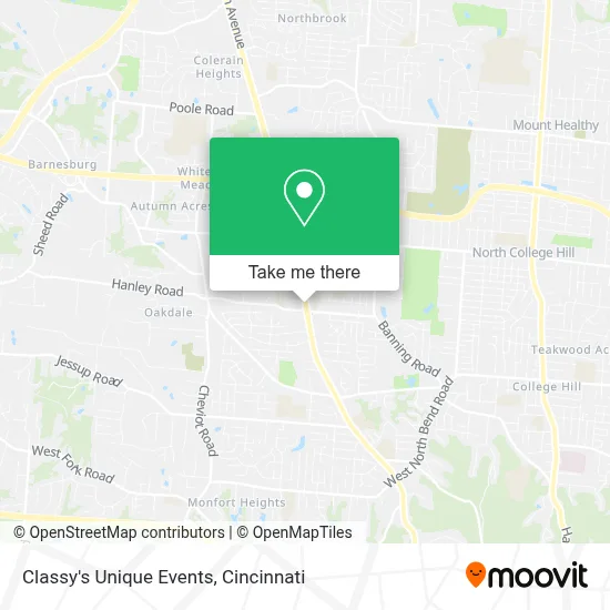 Classy's Unique Events map
