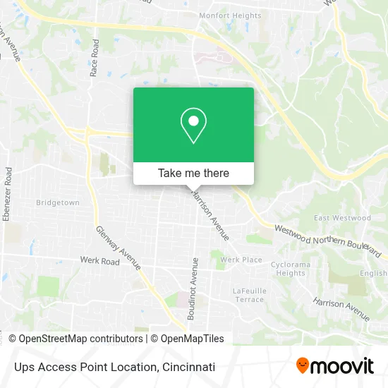 Ups Access Point Location map