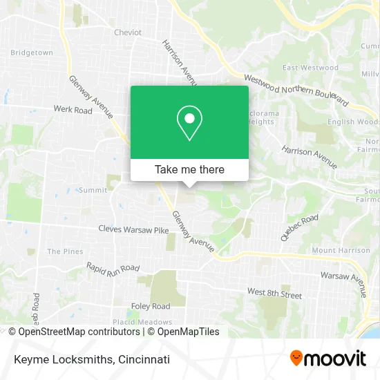 Keyme Locksmiths map
