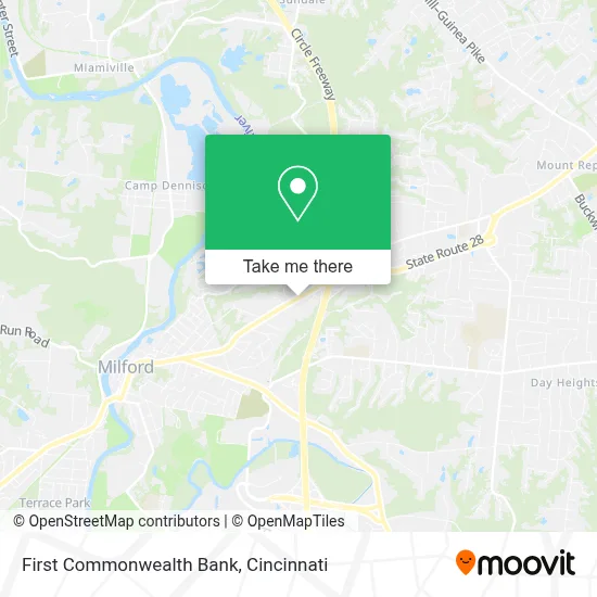 First Commonwealth Bank map