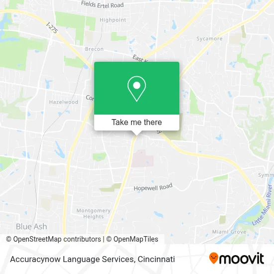 Accuracynow Language Services map