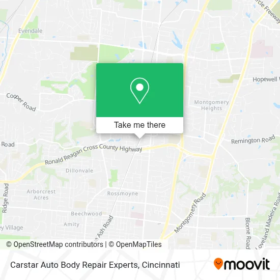 Carstar Auto Body Repair Experts map