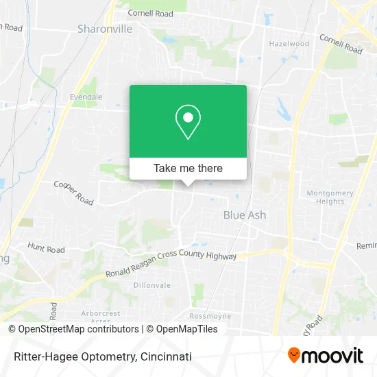 Ritter-Hagee Optometry map
