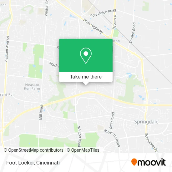 Foot Locker map