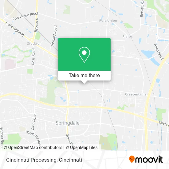Cincinnati Processing map