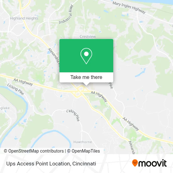 Ups Access Point Location map