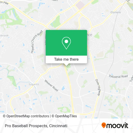 Pro Baseball Prospects map