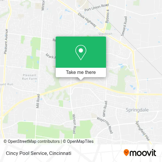 Cincy Pool Service map
