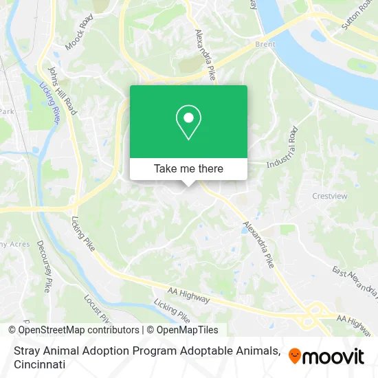 Stray Animal Adoption Program Adoptable Animals map
