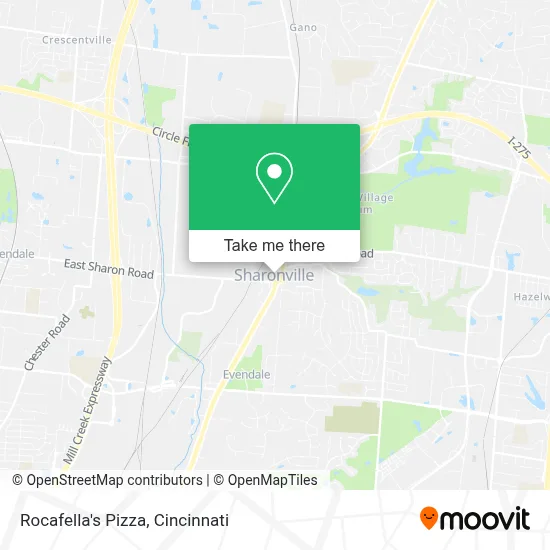 Rocafella's Pizza map