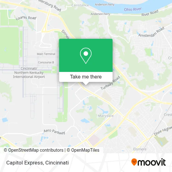 Capitol Express map