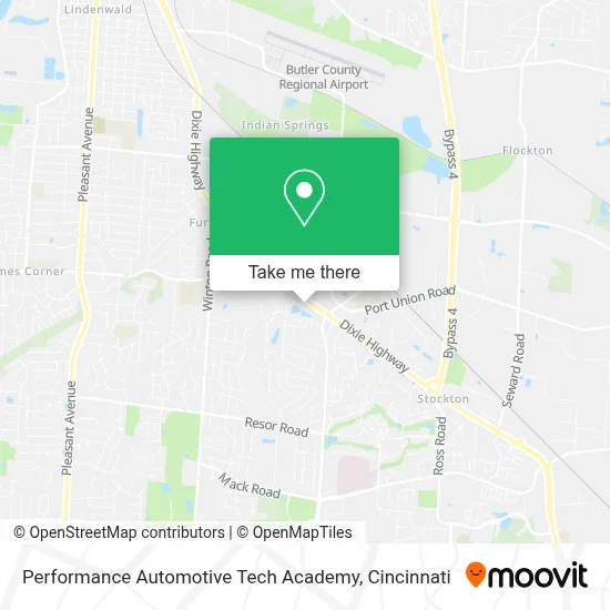Performance Automotive Tech Academy map
