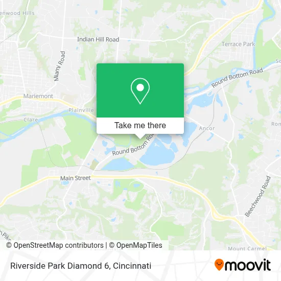 Riverside Park Diamond 6 map