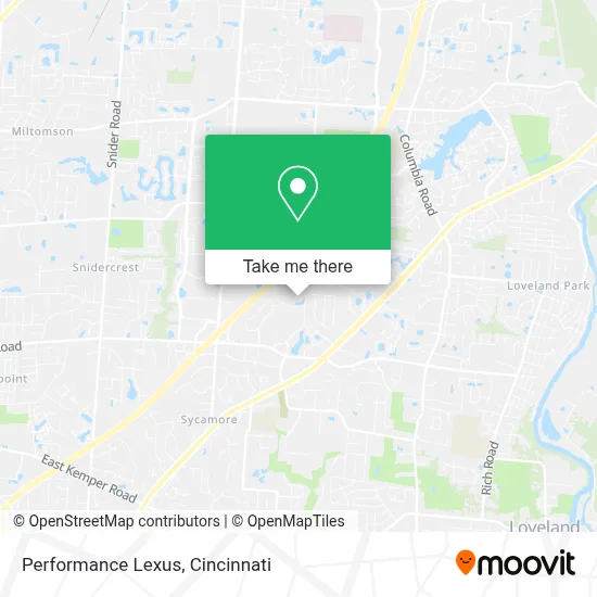 Performance Lexus map