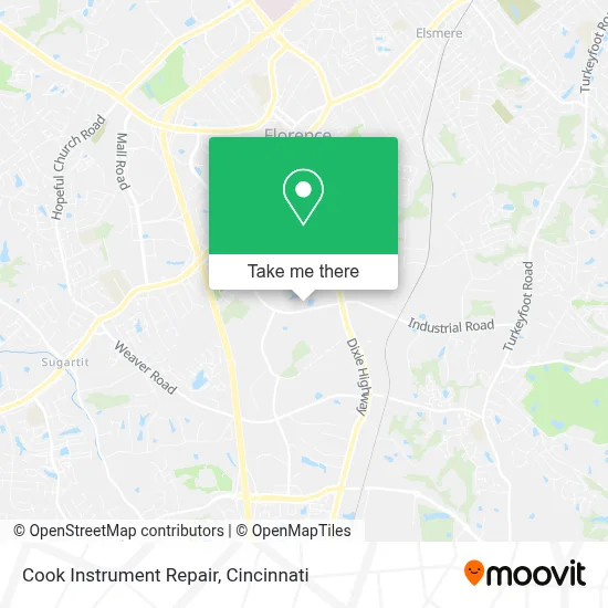 Cook Instrument Repair map