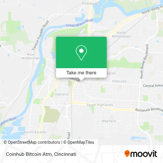 Coinhub Bitcoin Atm map