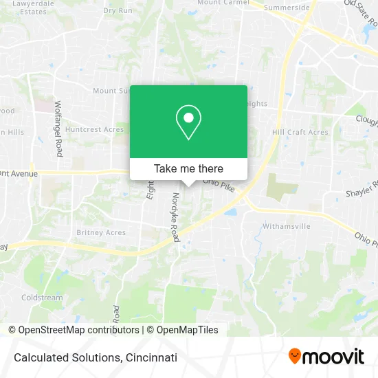 Calculated Solutions map