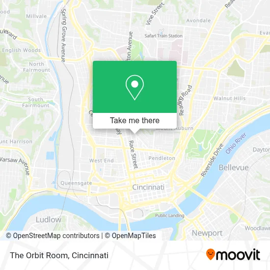 The Orbit Room map