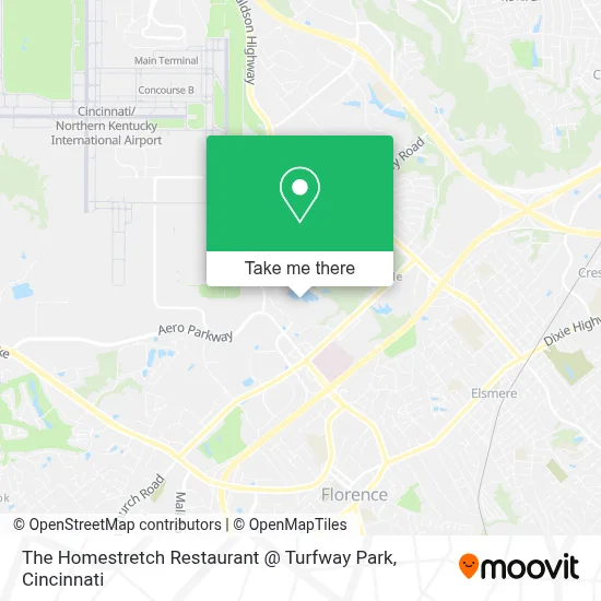 The Homestretch Restaurant @ Turfway Park map