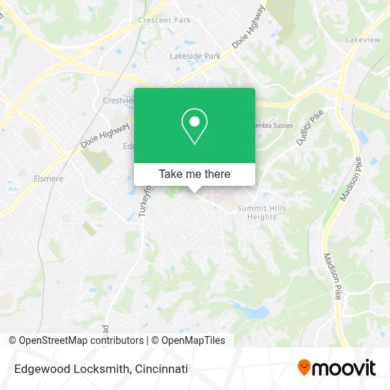 Edgewood Locksmith map