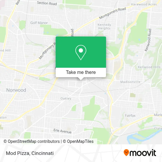 Mod Pizza map