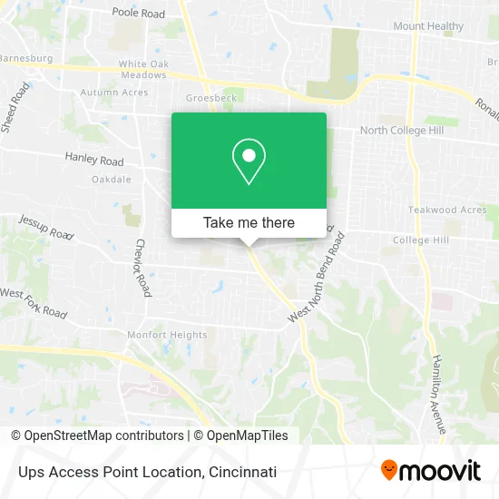 Ups Access Point Location map