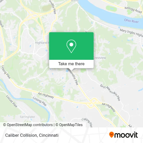 Caliber Collision map